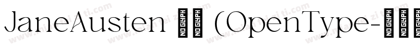 JaneAusten 常规 (OpenType字体转换